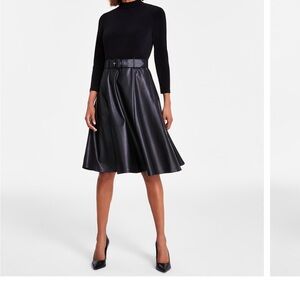 Calvin Klein Black A-Line Dress